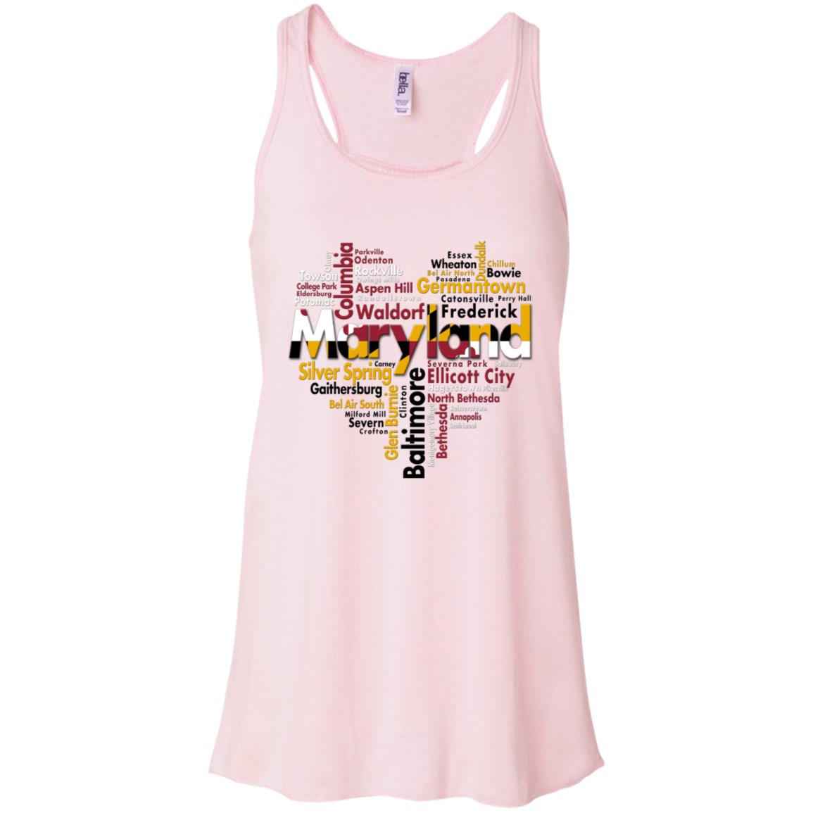 Maryland Cities Heart T-Shirt - T-shirt Teezalo