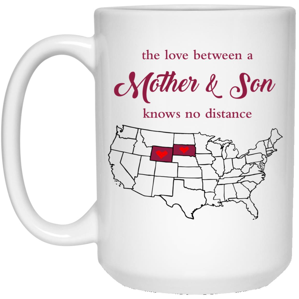 Wyoming South Dakota The Love Between Mother And Son Mug - Mug Teezalo