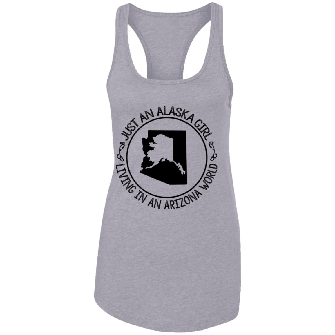 Just An Alaska Girl Living In An Arizona World Hoodie - Hoodie Teezalo