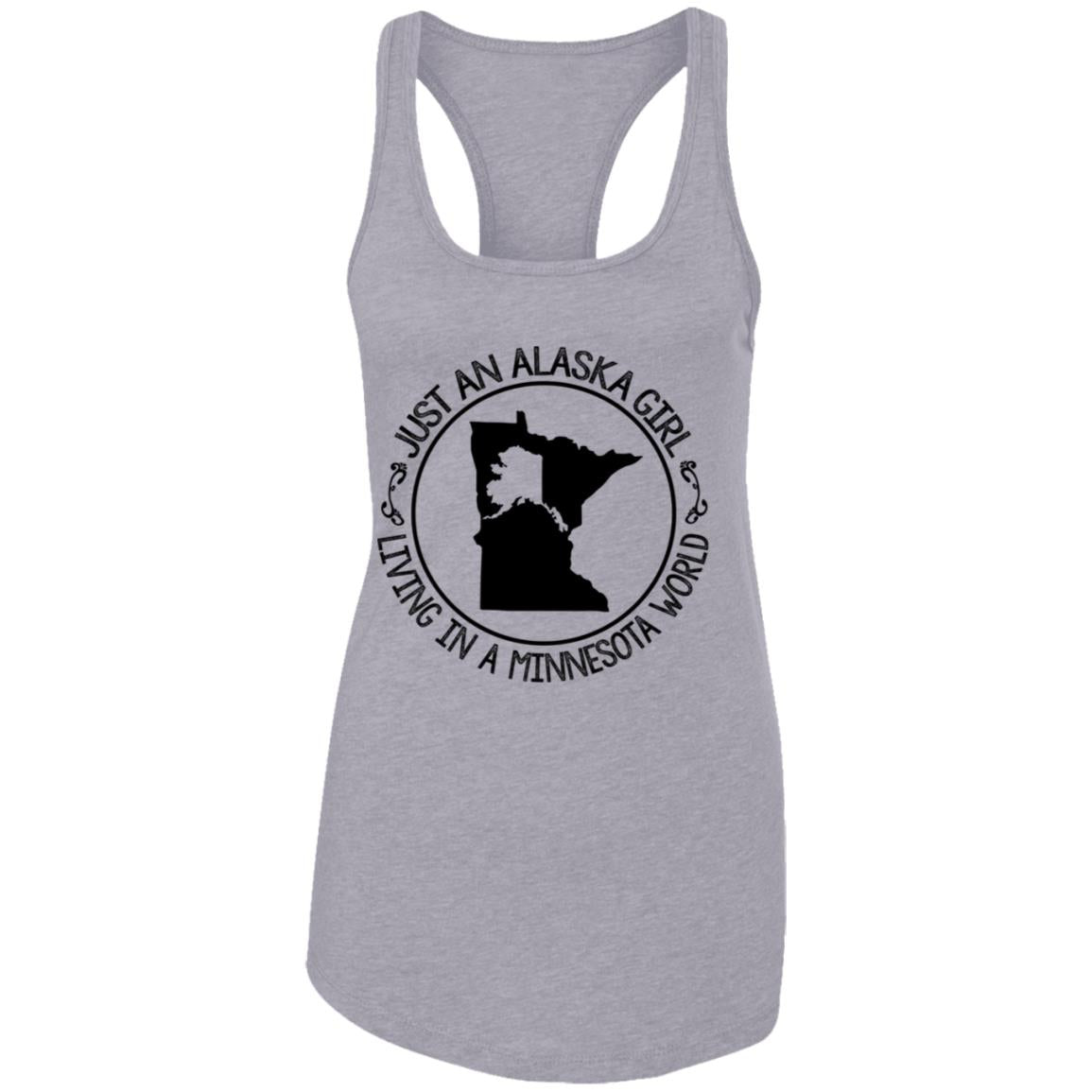 Just An Alaska Girl Living In A California World T-Shirt - T-shirt Teezalo