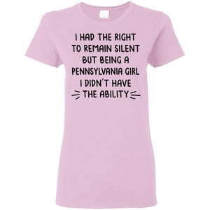 Being A Pennsylvania Girl I Didn't Have The Ability Hoodie - Hoodie Teezalo