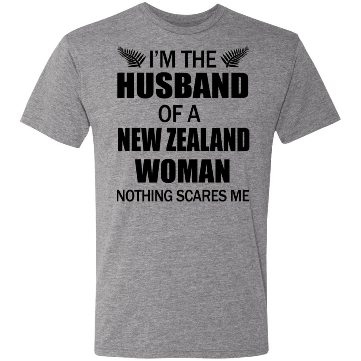 I'm The Husband Of A New Zealand Woman T-Shirt - T-shirt Teezalo