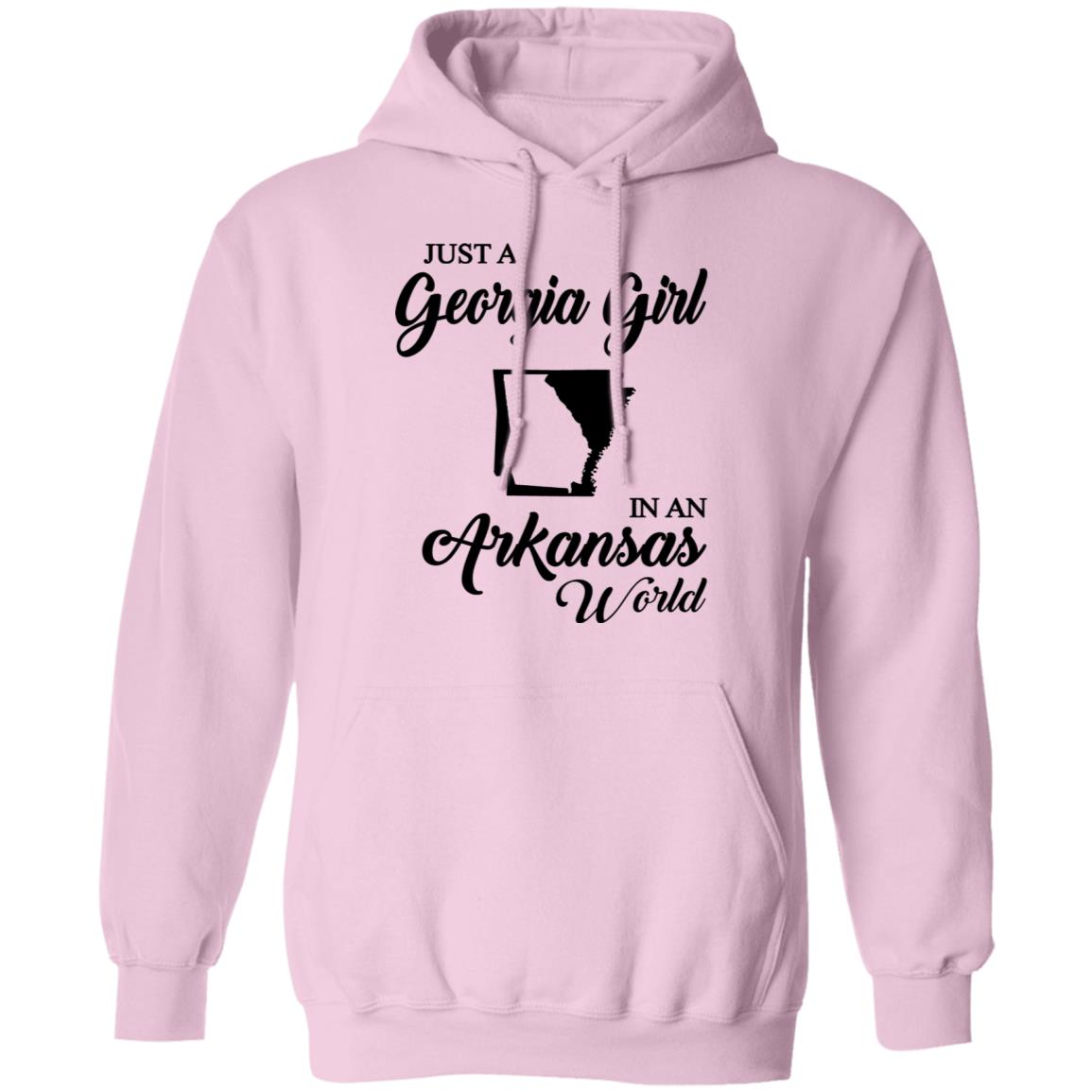 Just A Georgia Girl In An Arkansas World T-Shirt - T-Shirt Teezalo
