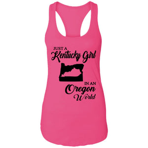 Just A Kentucky Girl In An Oregon World T-Shirt - T-shirt Teezalo