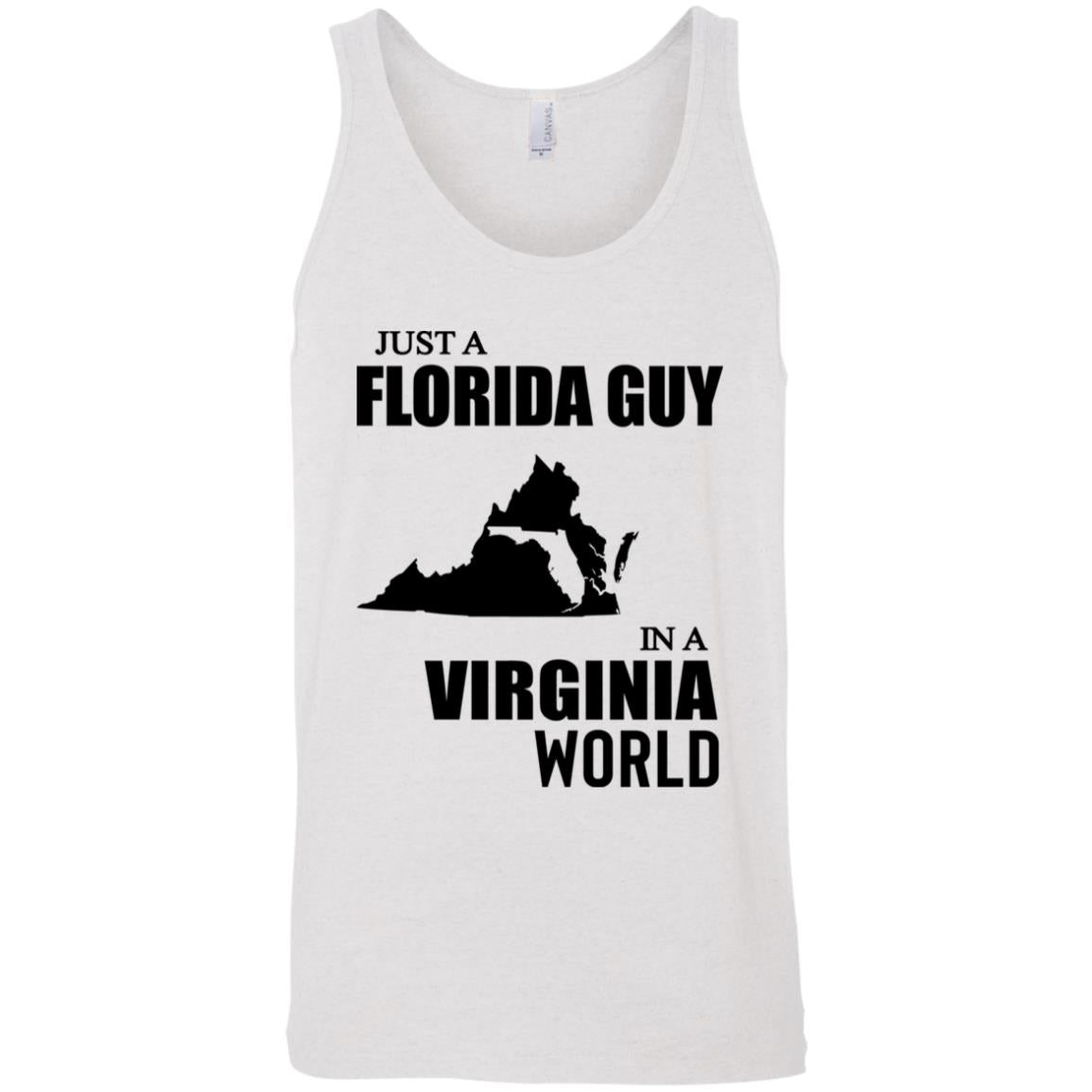 Just A Florida Guy In A Virginia World T-Shirt - T-shirt Teezalo