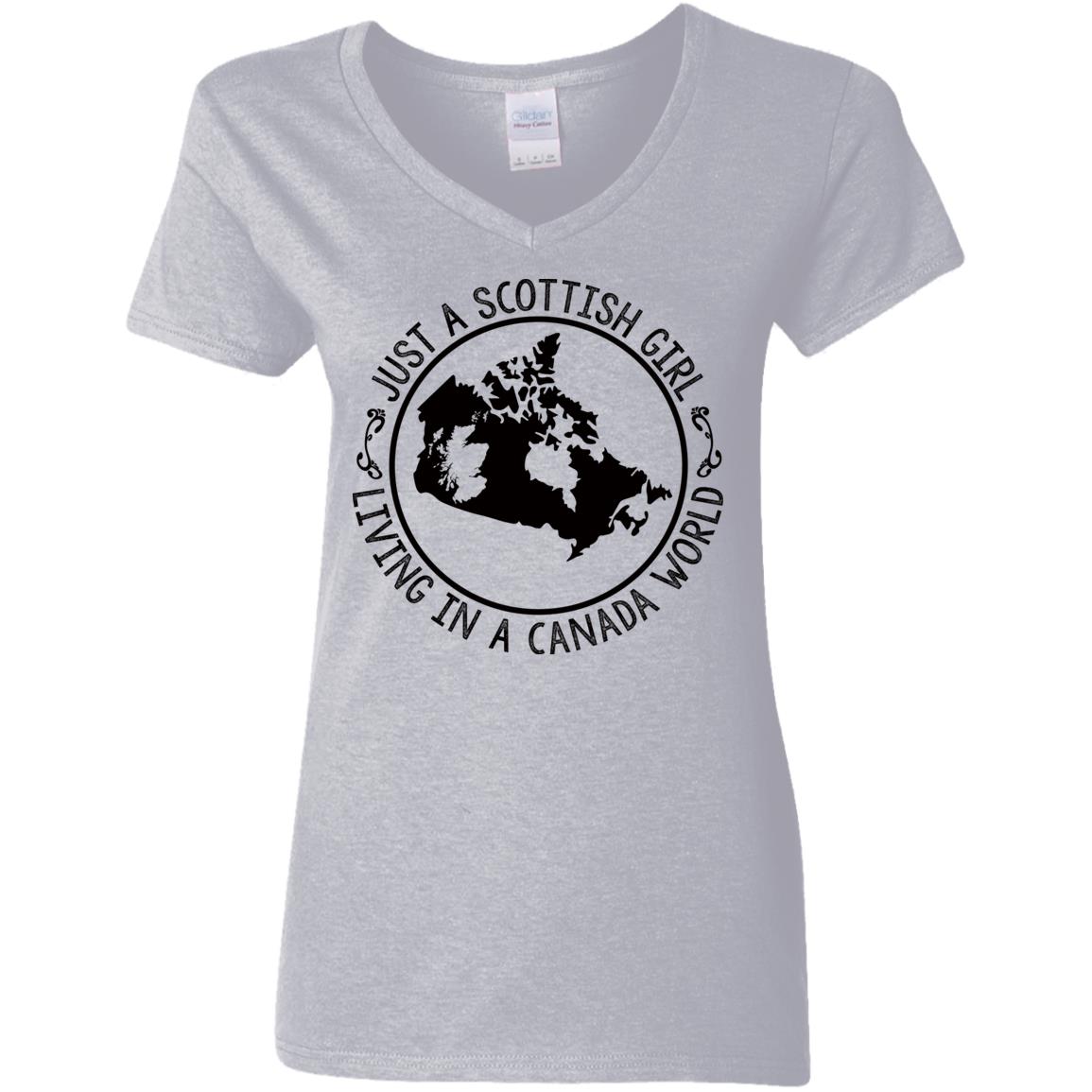 Scottish Girl Living In Canada World Hoodie - Hoodie Teezalo