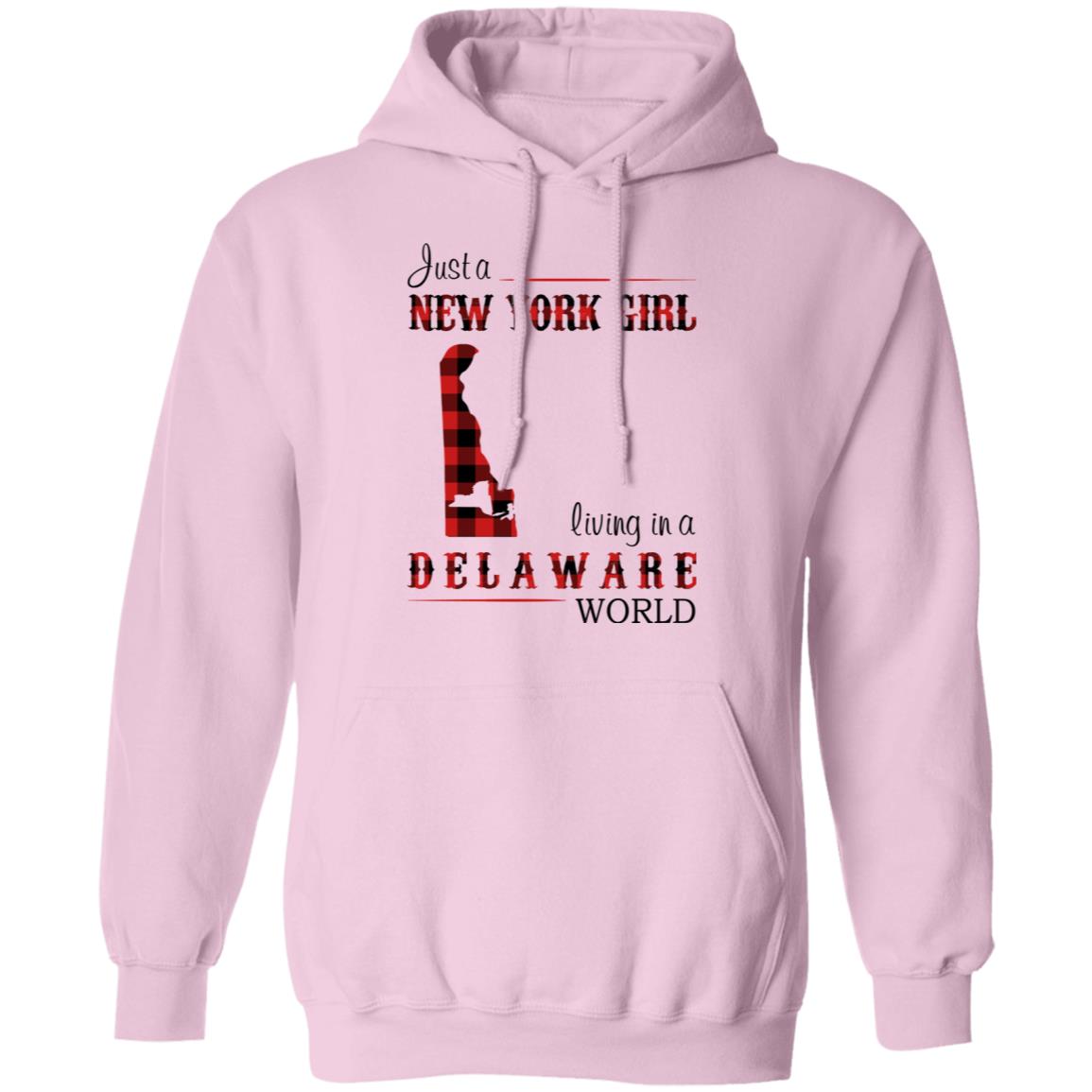 Just A New York Girl Living In Delaware World T-Shirt - T-shirt Teezalo