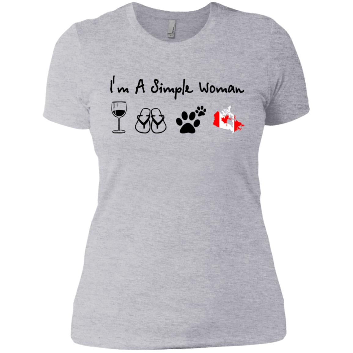 Canada I'm A Simple Woman Hoodie - Hoodie Teezalo