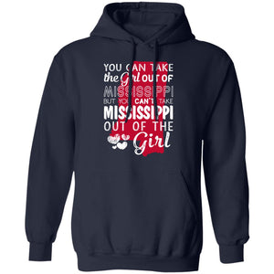 You Can't Take Mississippi Out Of The Girl T-Shirt - T-shirt Teezalo