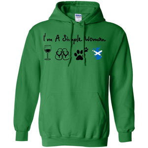 Scotland I'm Just A Simple Woman T-Shirt - Hoodie Teezalo