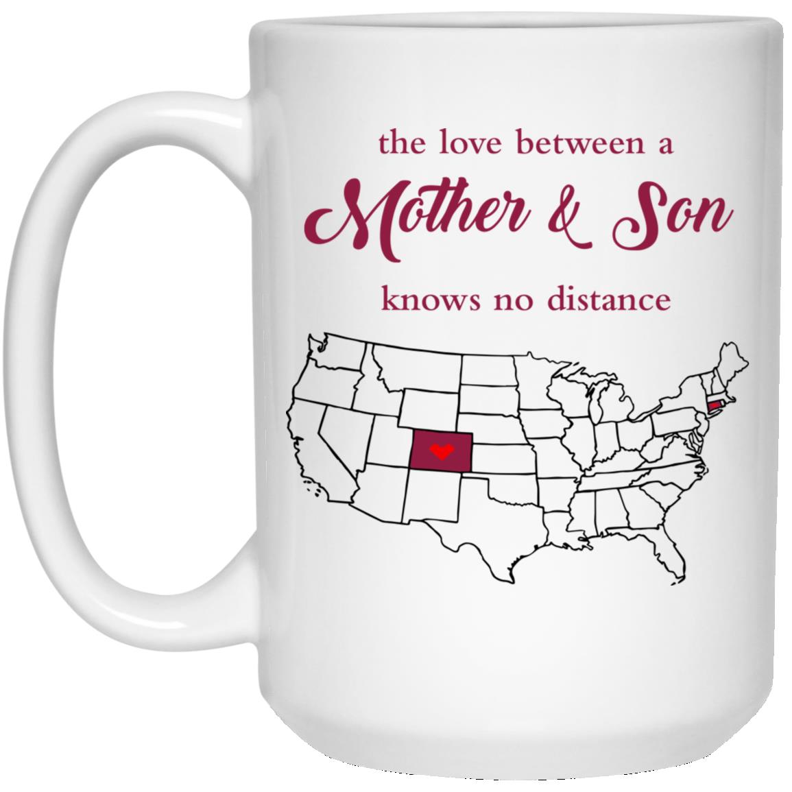 Colorado Connecticut The Love Between Mother And Son Mug - Mug Teezalo