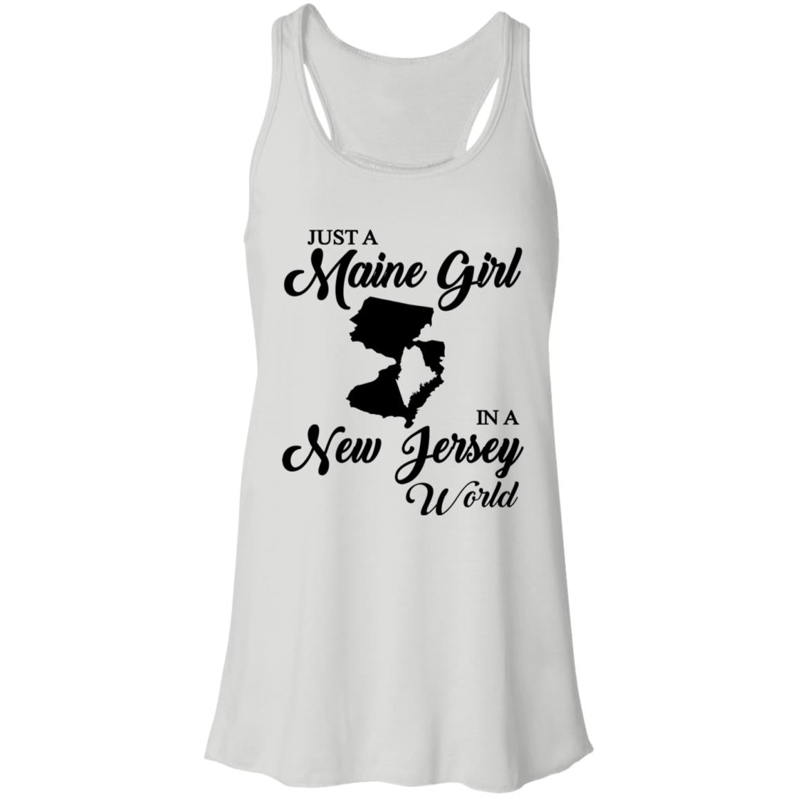 Just A Maine Girl In A Jersey World T-Shirt - T-shirt Teezalo