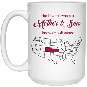 Kansas Colorado The Love Between Mother And Son Mug - Mug Teezalo