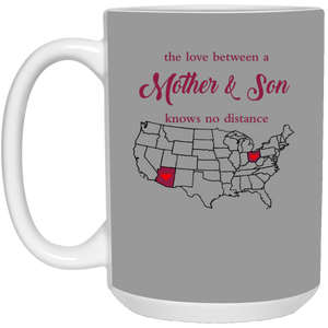 Ohio Arizona The Love Mother And Son Mug - Mug Teezalo
