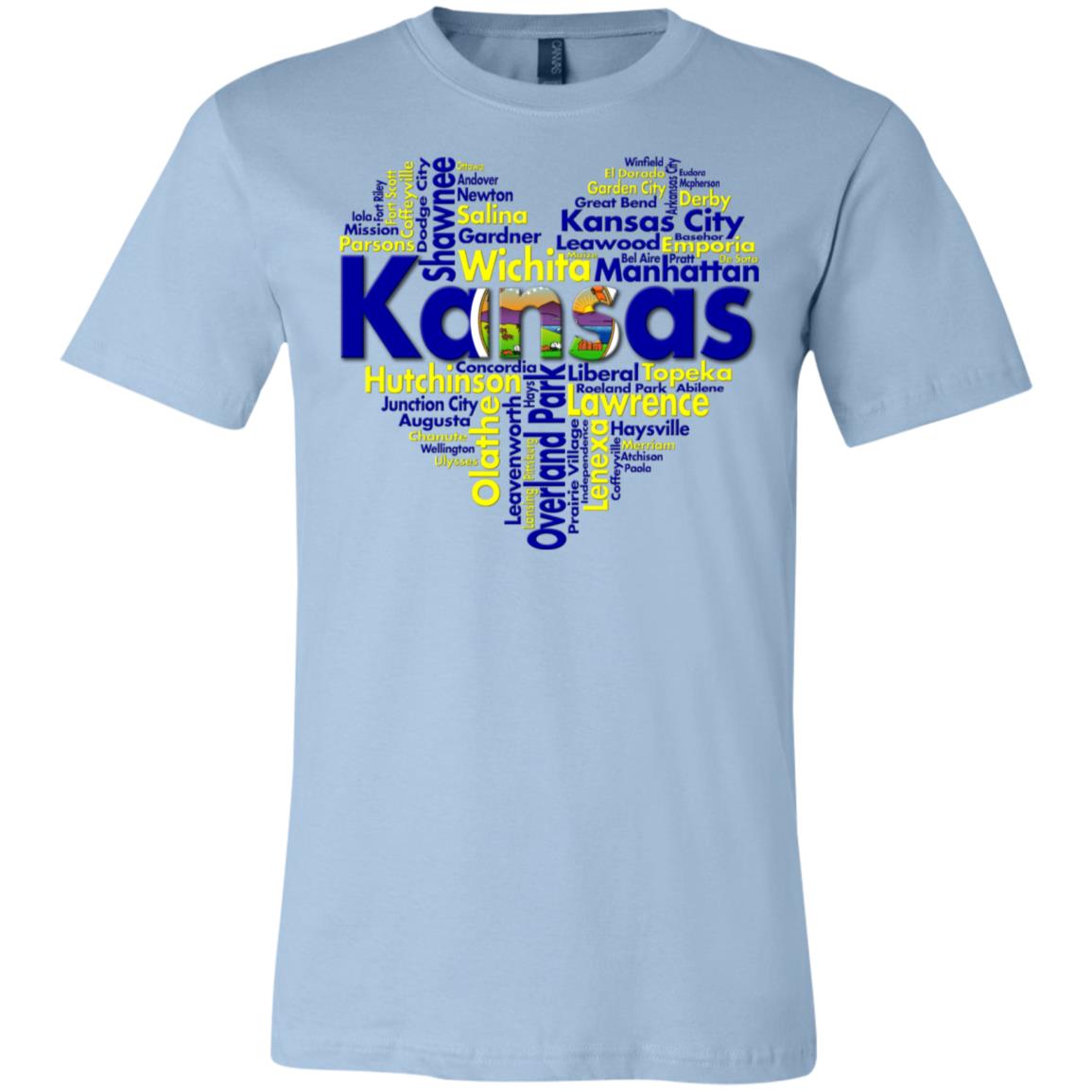 Kansas City Heart T Shirt - T-shirt Teezalo