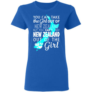 You Can Take The Girl Out Of New Zealand T-Shirt - T-shirt Teezalo