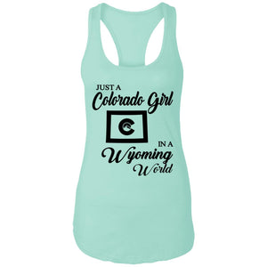 Just A Colorado Girl In A Wyoming World T-shirt - T-shirt Teezalo