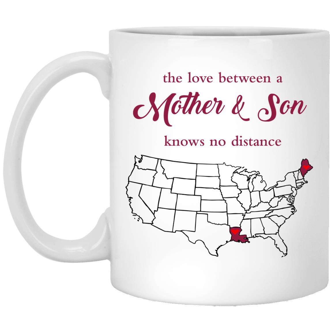 Maine Louisiana The Love Between Mother And Son Mug - Mug Teezalo