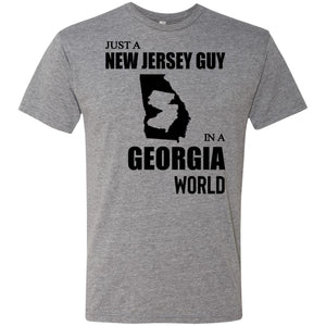 Just A New Jersey Guy In A Georgia World T-Shirt - T-shirt Teezalo