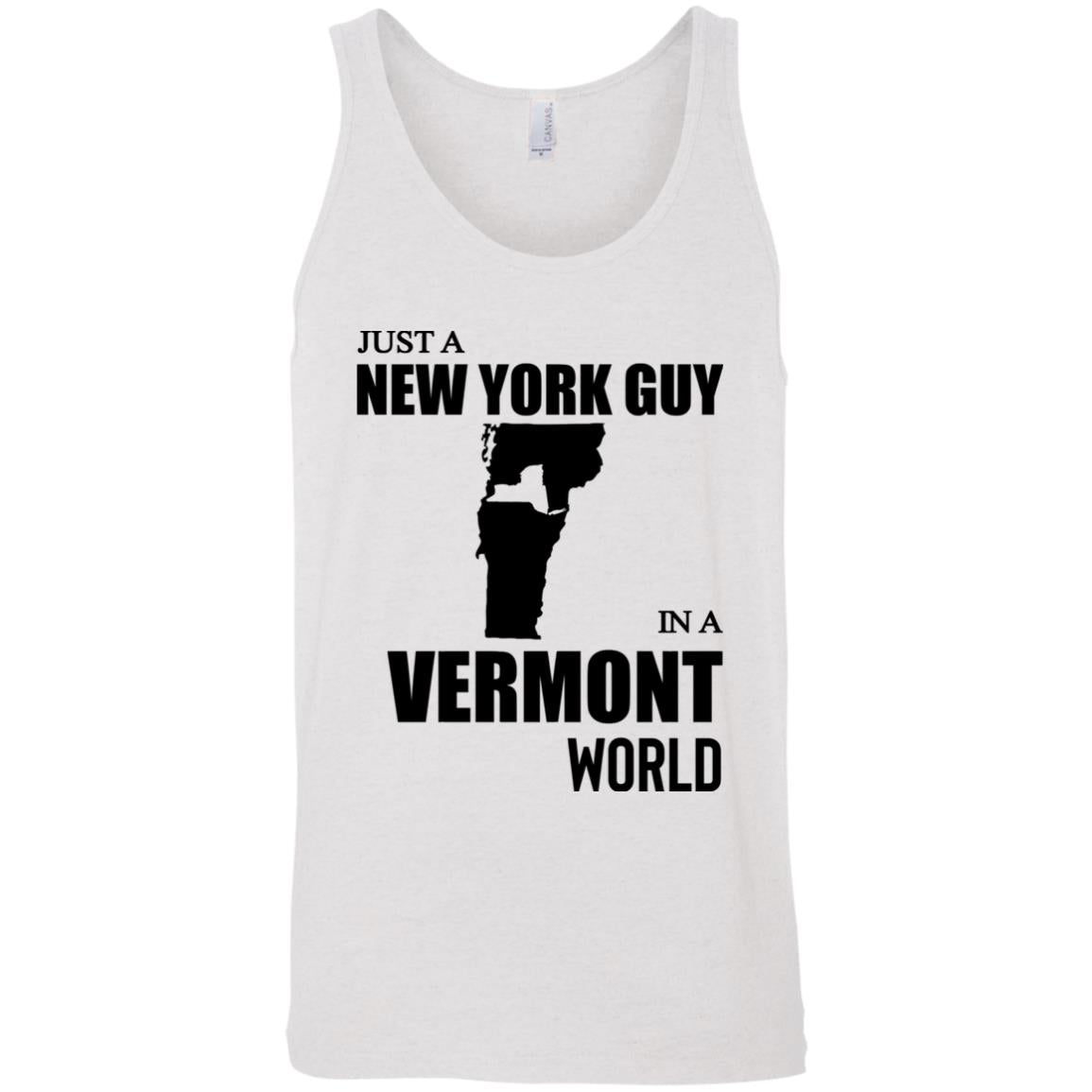 Just A New York Guy In A Vermont World T-Shirt - T-shirt Teezalo