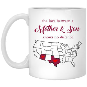 Arizona Texas The Love Between Mother And Son Mug - Mug Teezalo