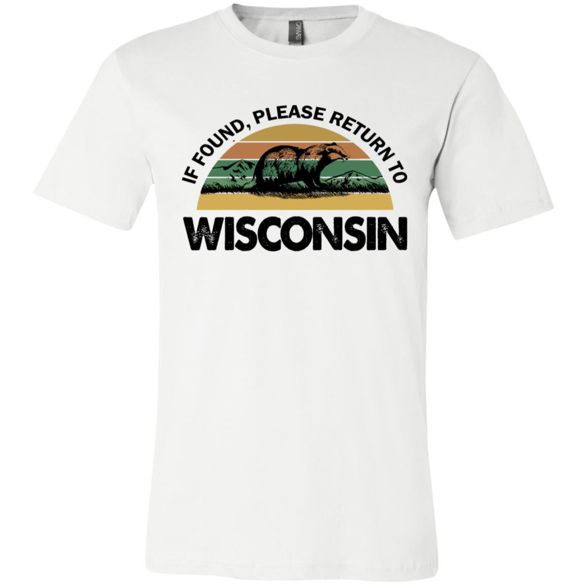If Found Please Return To Wisconsin Funny T-shirt - T-shirt Teezalo