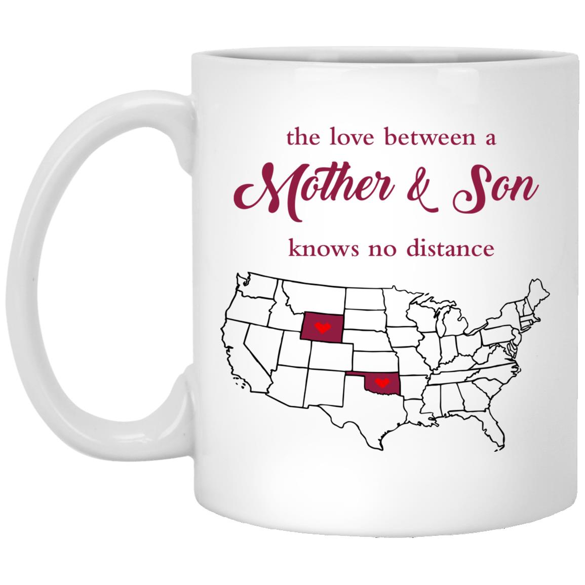 Oklahoma Wyoming The Love Between Mother And Son Mug - Mug Teezalo