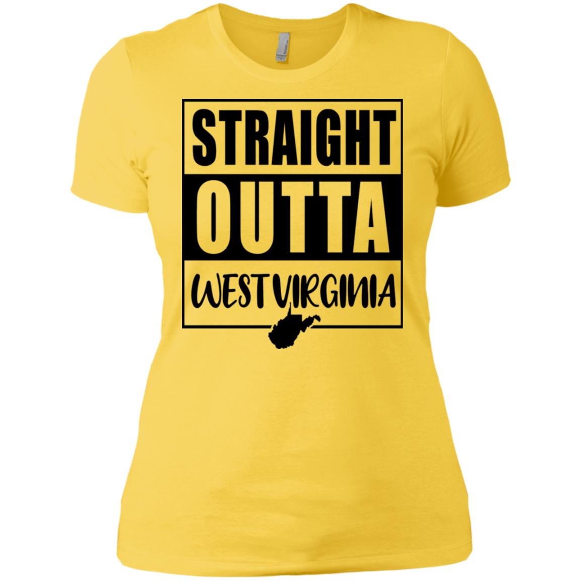 Straight Outta West Virginia T Shirt - T-shirt Teezalo