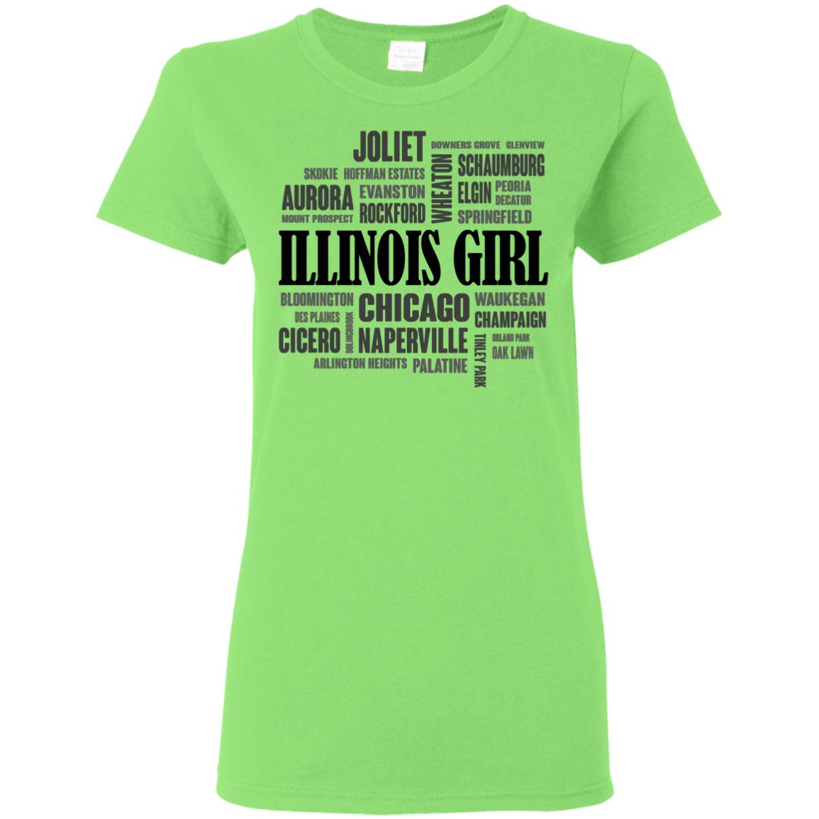 Illinois City Girl Hoodie - Hoodie Teezalo