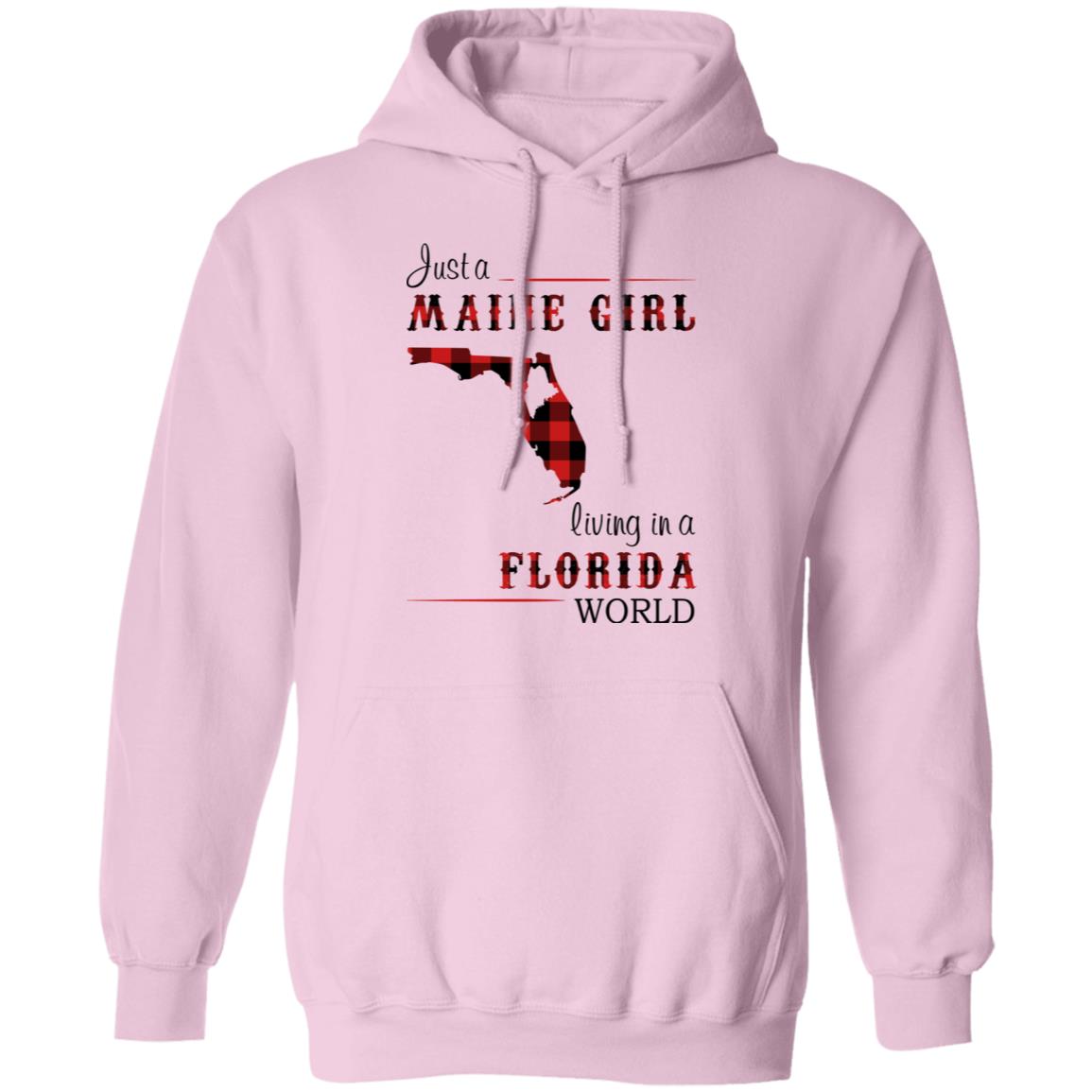 Just A Maine Girl Living In A Florida World T-Shirt - T-shirt Teezalo