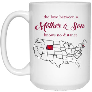 Wyoming Massachusetts The Love Between Mother And Son Mug - Mug Teezalo