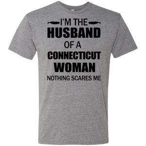 I'm The Husband Of A Connecticut Woman T Shirt - T-shirt Teezalo