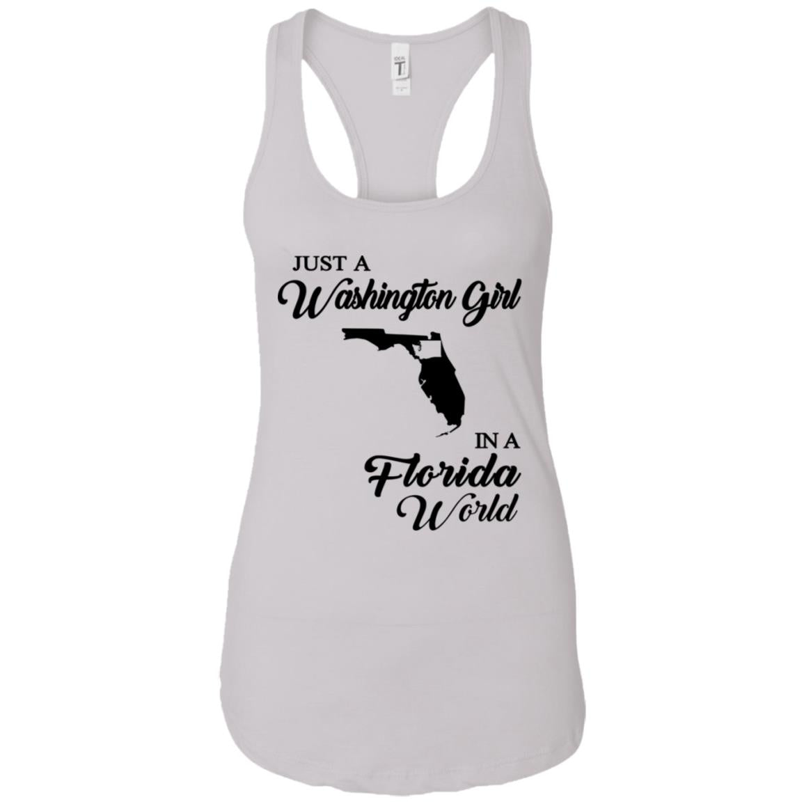 Just A Washington Girl In A Florida World T-Shirt - T-shirt Teezalo