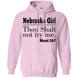 Nebraska Girl Thou Shalt Not Try Me T-Shirt - T-shirt Teezalo