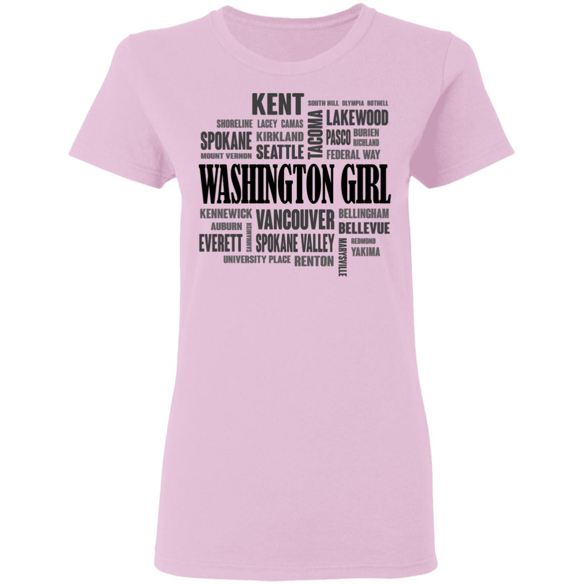 Washington Girl & City T-Shirt - T-shirt Teezalo