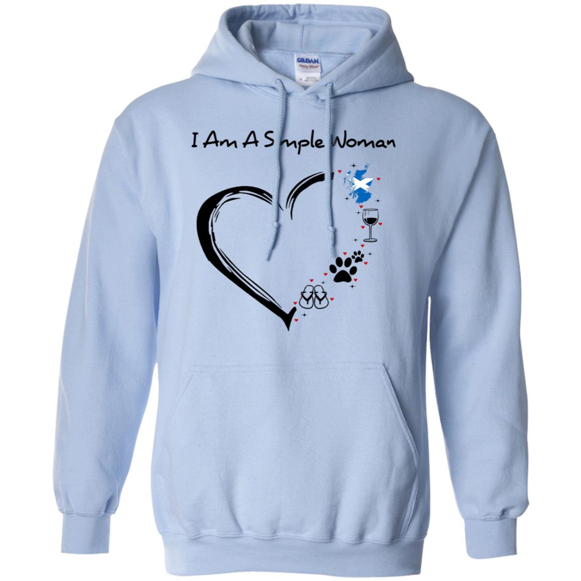 Scotland I Am A Simple Woman Hoodie - Hoodie Teezalo