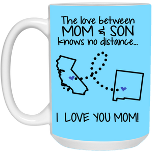 New Mexico California The Love Between Mom And Son Mug - Mug Teezalo