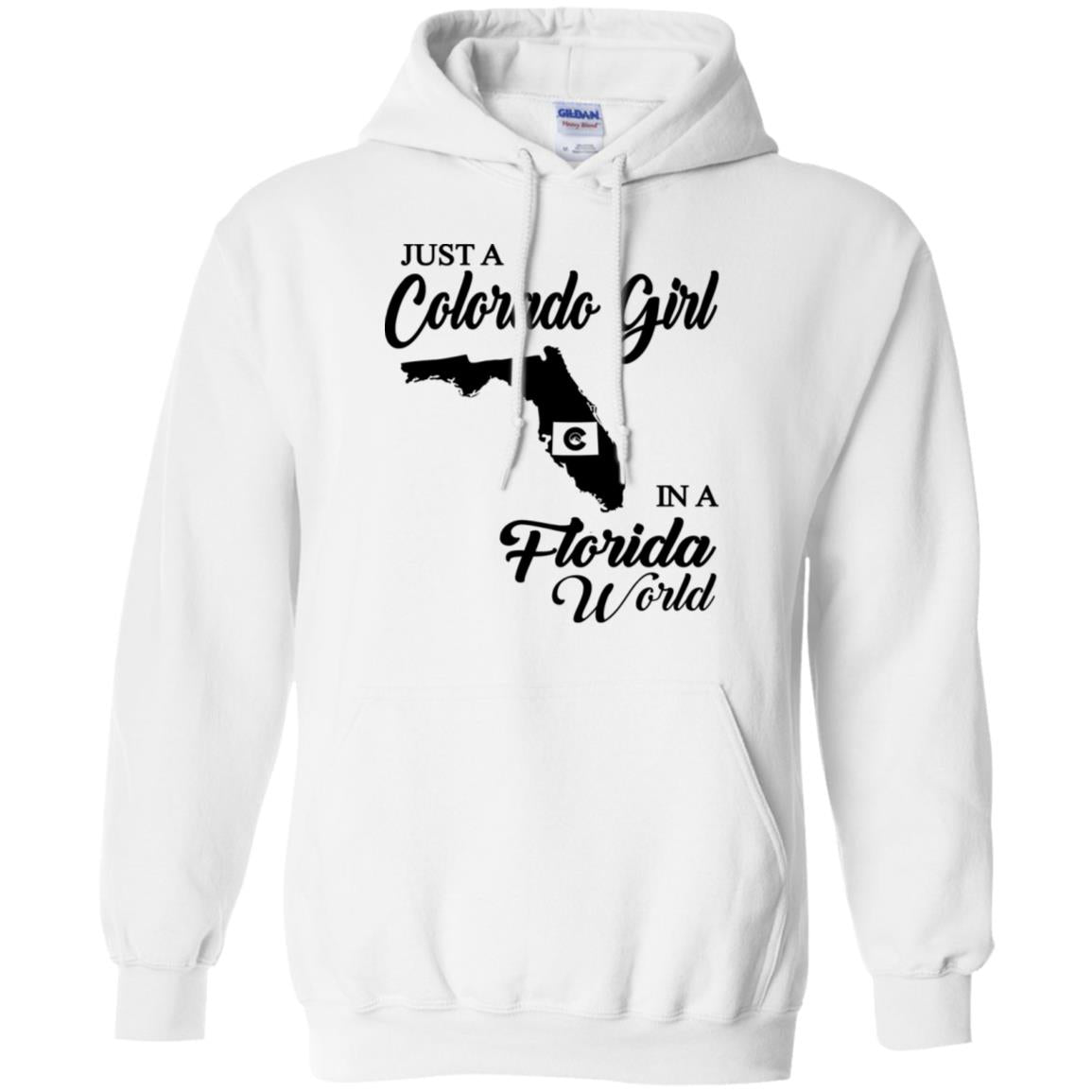 Just A Colorado Girl In A Florida World T-Shirt - T-shirt Teezalo