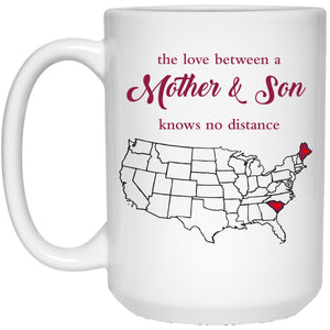 Maine South Carolina The Love Between Mother And Son Mug - Mug Teezalo