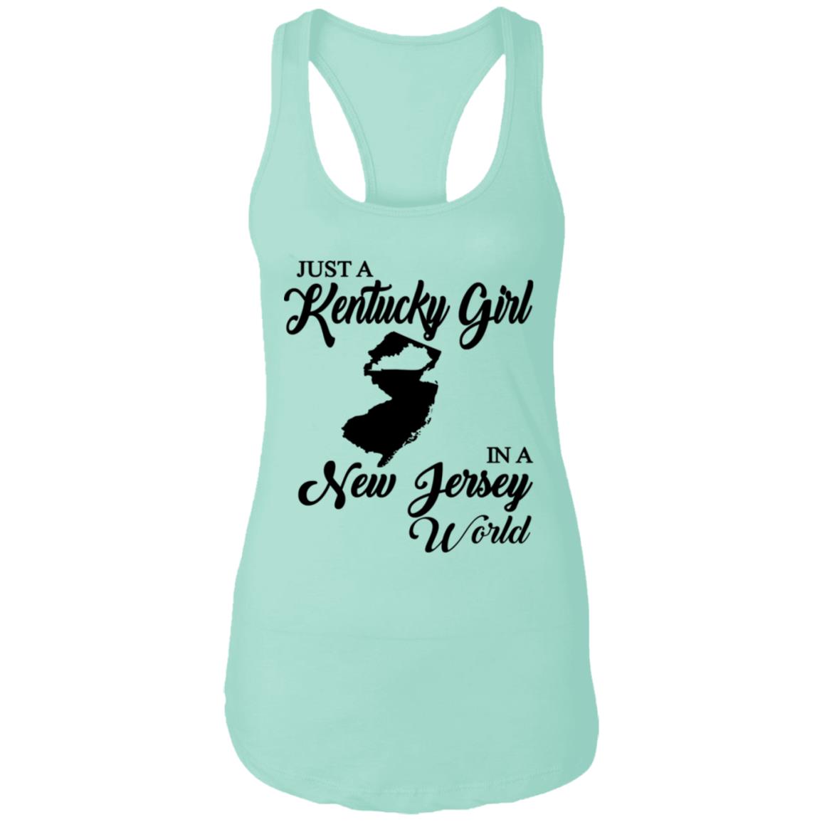 Just A Kentucky Girl In A New Jersey World T-Shirt - T-shirt Teezalo