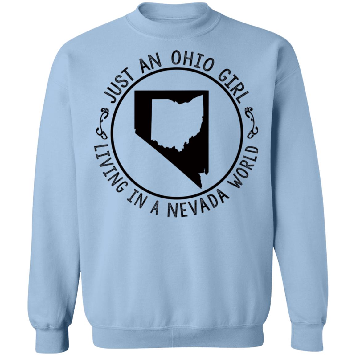 Ohio Girl In Nevada World Hoodie - Hoodie Teezalo