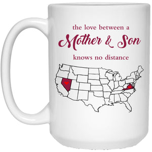 Virginia Nevada The Love Between Mother And Son Mug - Mug Teezalo