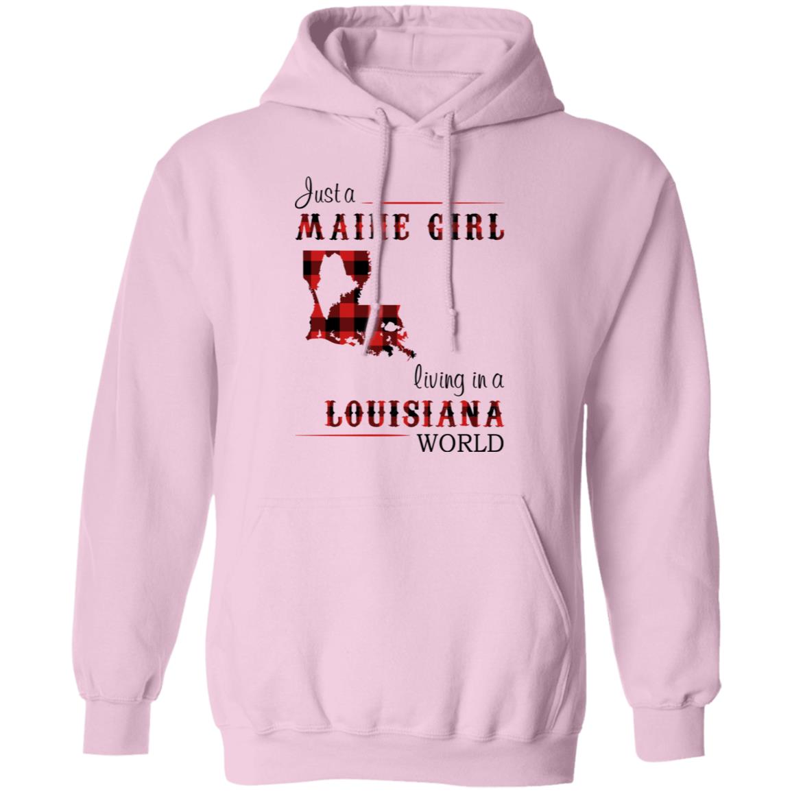 Just A Maine Girl Living In A Louisiana World T-Shirt - T-shirt Teezalo