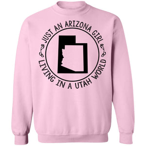 Arizona Girl Living In Utah World Hoodie - Hoodie Teezalo