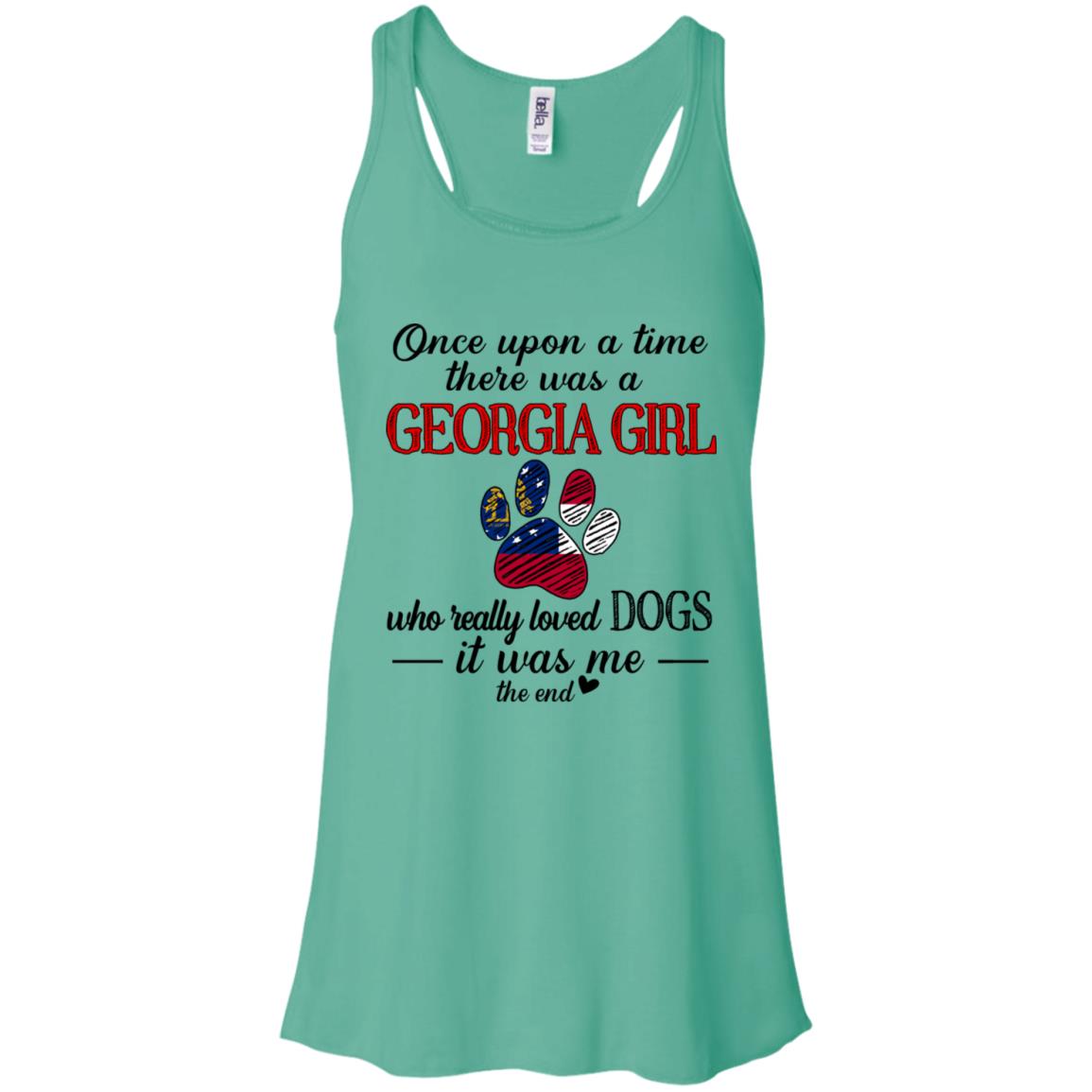 Once Upon A Time A Georgia Girl Who Really Love Dogs T-Shirt - T-shirt Teezalo
