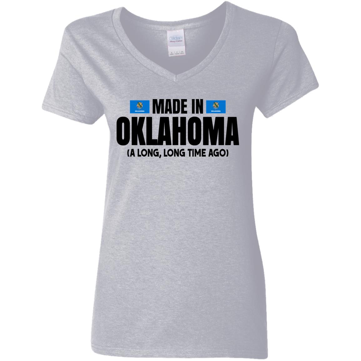 Made In Oklahoma A Long Long Time Ago T- Shirt - T-shirt Teezalo