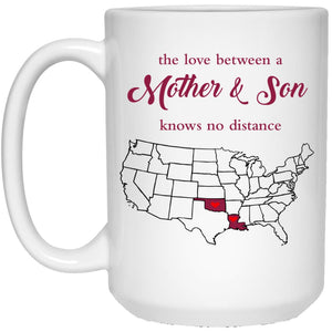 Oklahoma Louisiana The Love Between Mother And Son Mug - Mug Teezalo