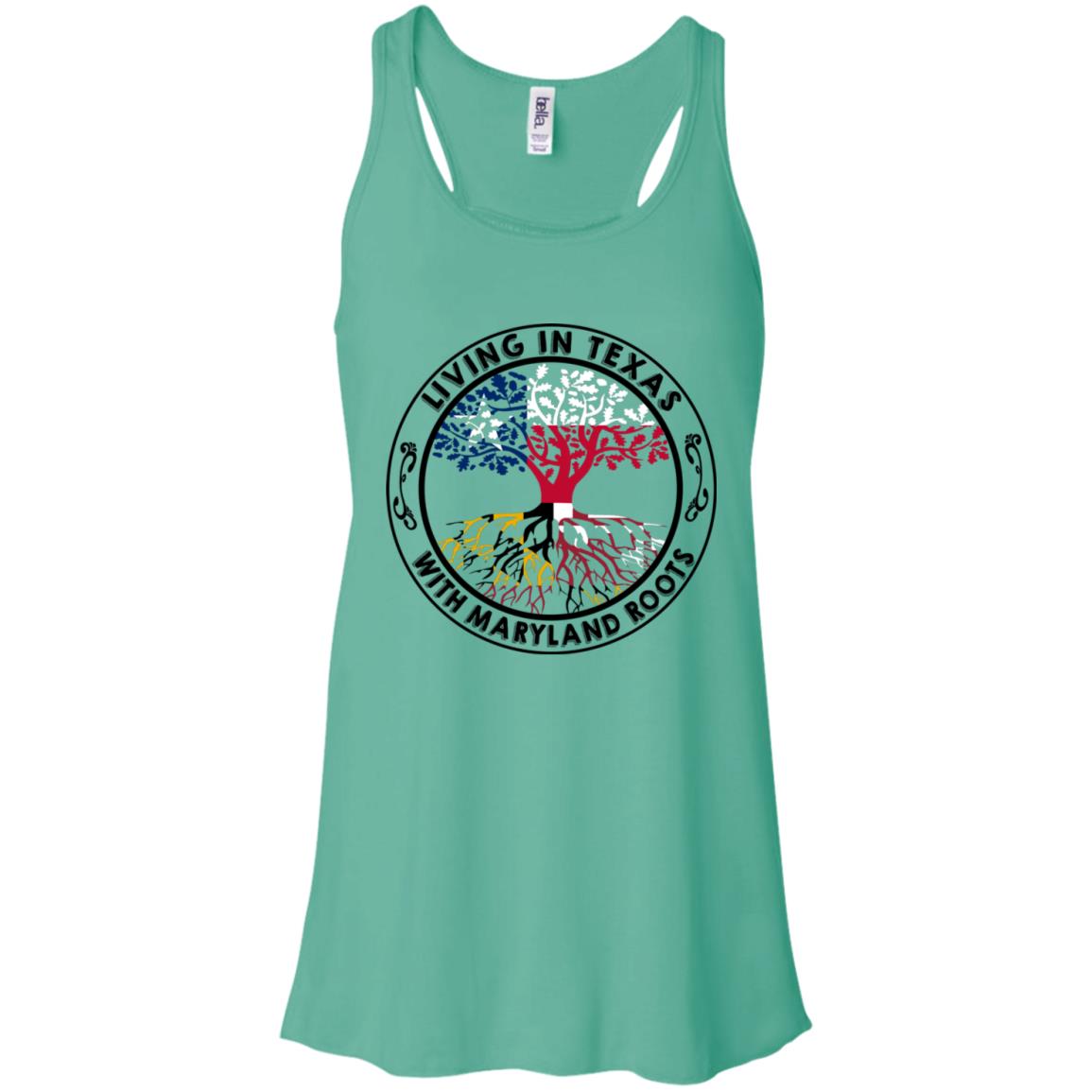 Living In Texas With Maryland Roots T-Shirt - T-shirt Teezalo