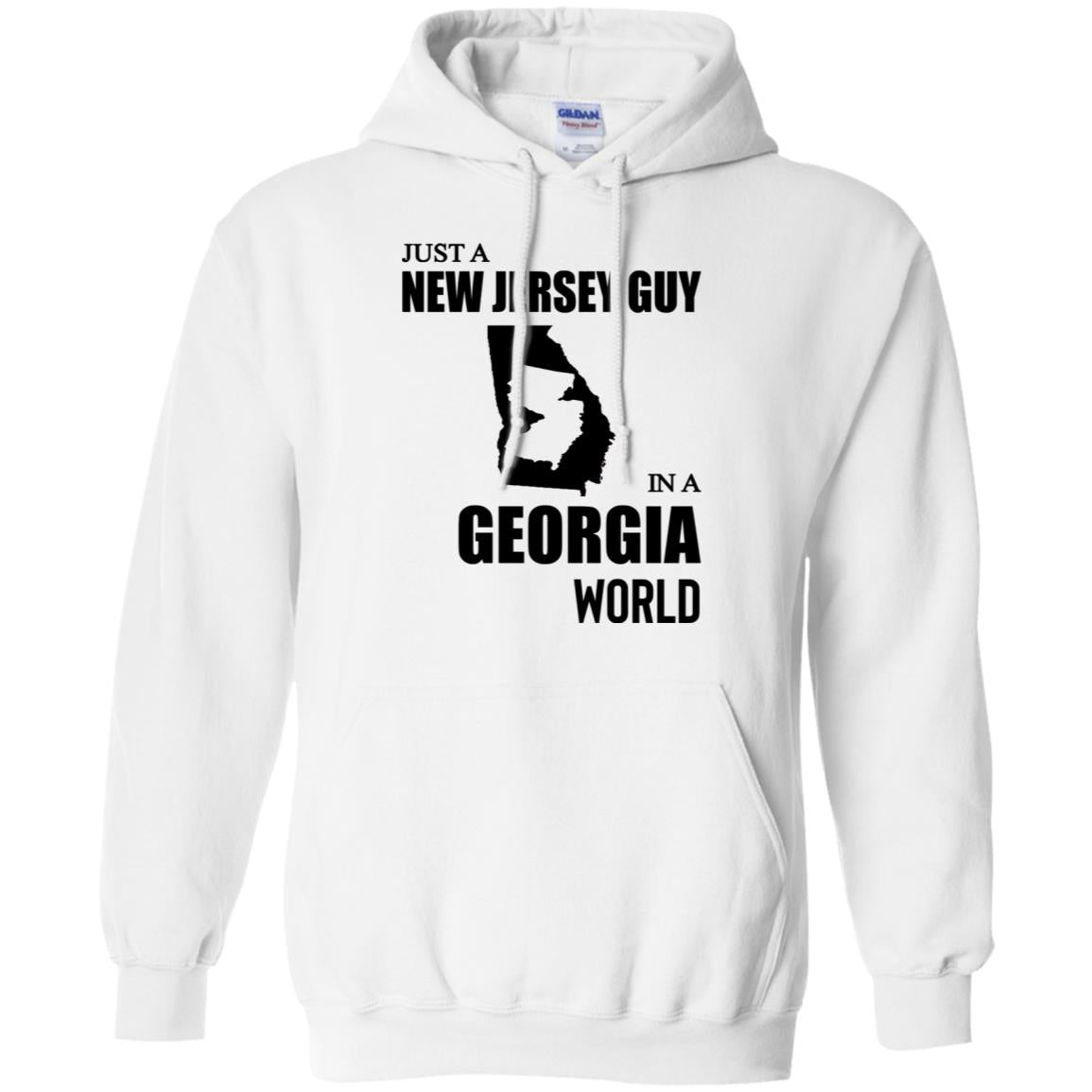 Just A New Jersey Guy In A Georgia World T-Shirt - T-shirt Teezalo