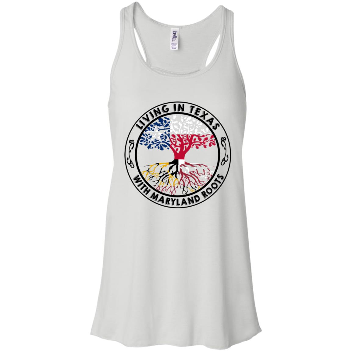 Living In Texas With Maryland Roots T-Shirt - T-shirt Teezalo